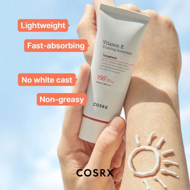 CosRx Vitamin E Vitalising Sunscreen SPF50+ 50ml